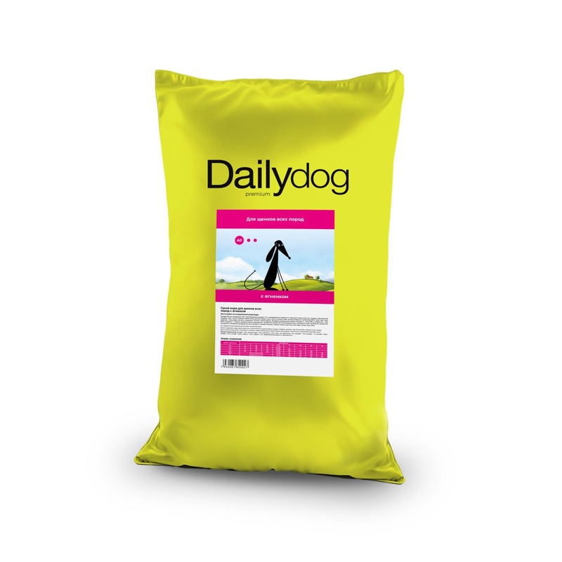 Dailydog сухой корм щенков всех пород, с ЯГНЕНКОМ