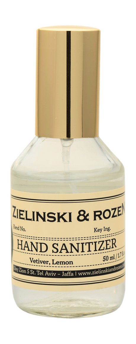 Zielinski & Rozen Vetiver, Lemon Hand Sanitizer Spray