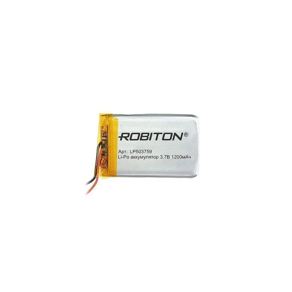 Robiton Аккумуляторная батарея LP503759 3.7В 1200мАч PK1 14064