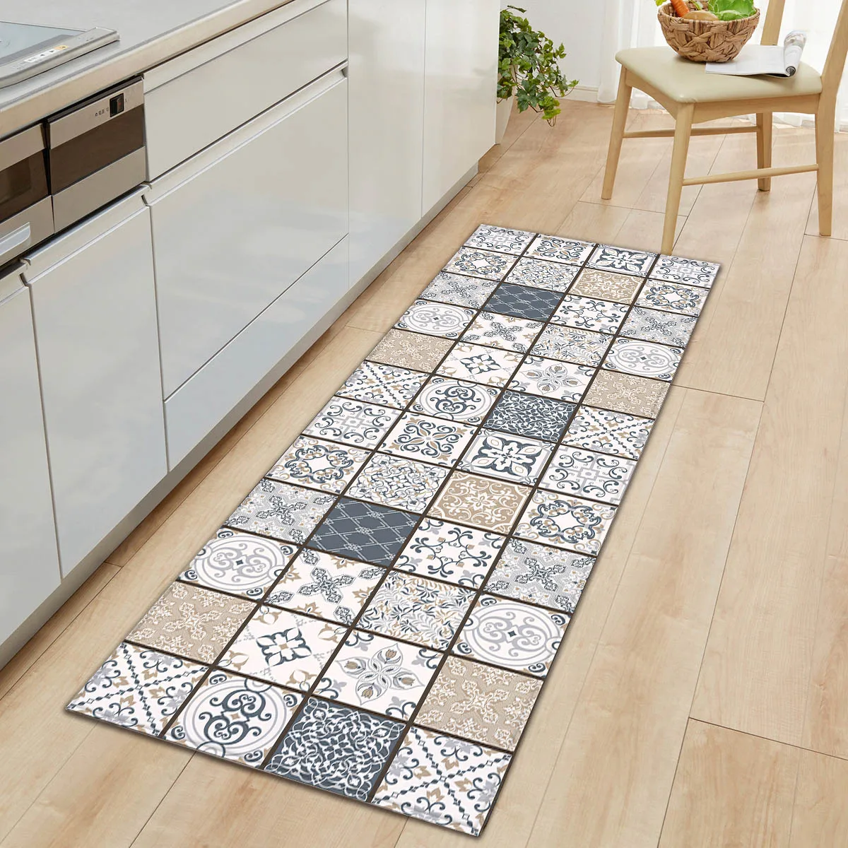Bohemia Kitchen Floor Carpet Mats Boho Anti-slip Door Entrance Rugs Flannel Carpets for Living Room Bathroom Bedroom | Дом и сад