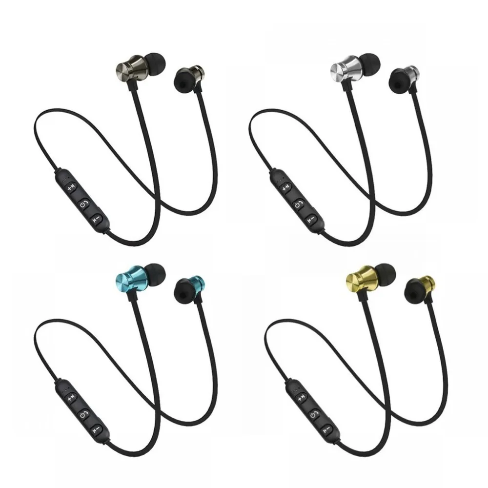 Sports Wireless Bluetooth Earphone Magnetic Attraction Headset Stereo Bass Waterproof Headphone With Mic 4.2 | Электроника