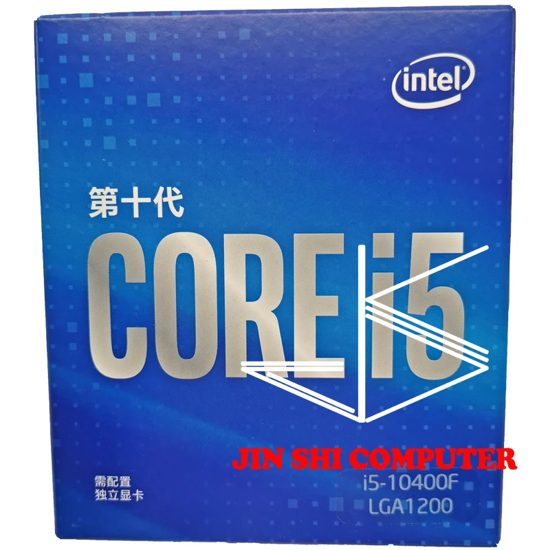 Процессор Intel Core i5-10400F i5 10400F 2 9 ГГц шестиядерный двенадцатипоточный процессор 65 Вт