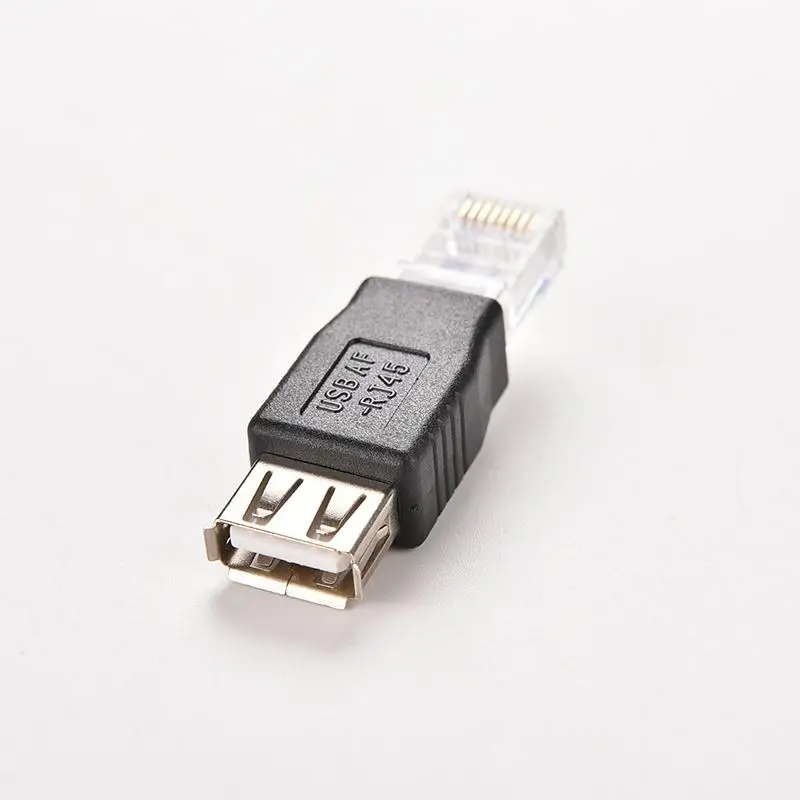 Laptop LAN Network Cable Ethernet Converter Plug JETTING PC Crystal Head RJ45 Male to USB 2.0 AF A Female Adapter Connector | Компьютеры и