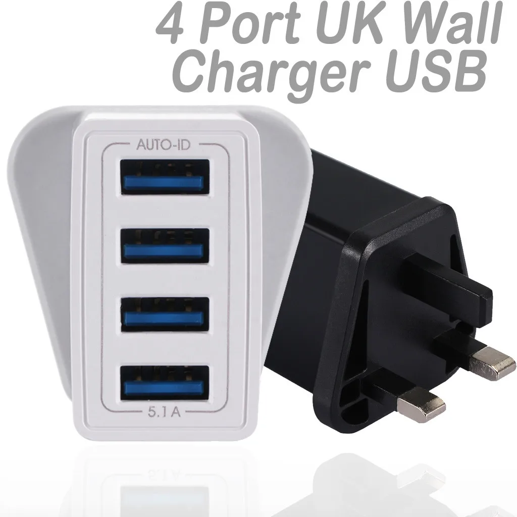 Сетевое зарядное устройство с 4 USB-портами 5 1 А | Электроника