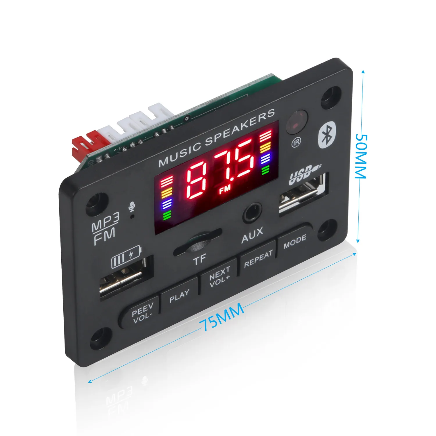 Декодер Mr3 TF FM-радио аудио mp3-плеер AUX 3 5 мм MP3 модуль декодер плата USB источник
