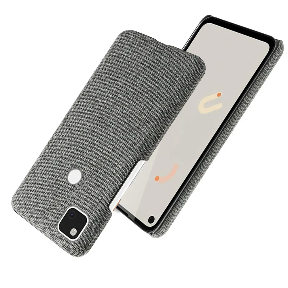 Тонкий тканевый текстурный чехол для Google Pixel 4A G025J ультратонкий нескользящий 5G GD1YQ