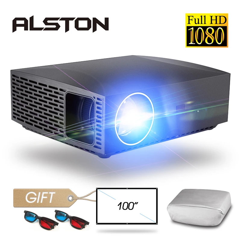 Кинопроектор ALSTON F30 F30UP Full HD 1080P 4K 6500 лм Android Wi-Fi Bluetooth HDMI | Электроника
