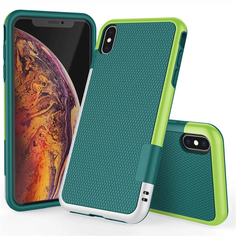 Ультратонкий Противоскользящий противоударный чехол 3 цветов для iphone X XS MAX XR 7 8 6 6S