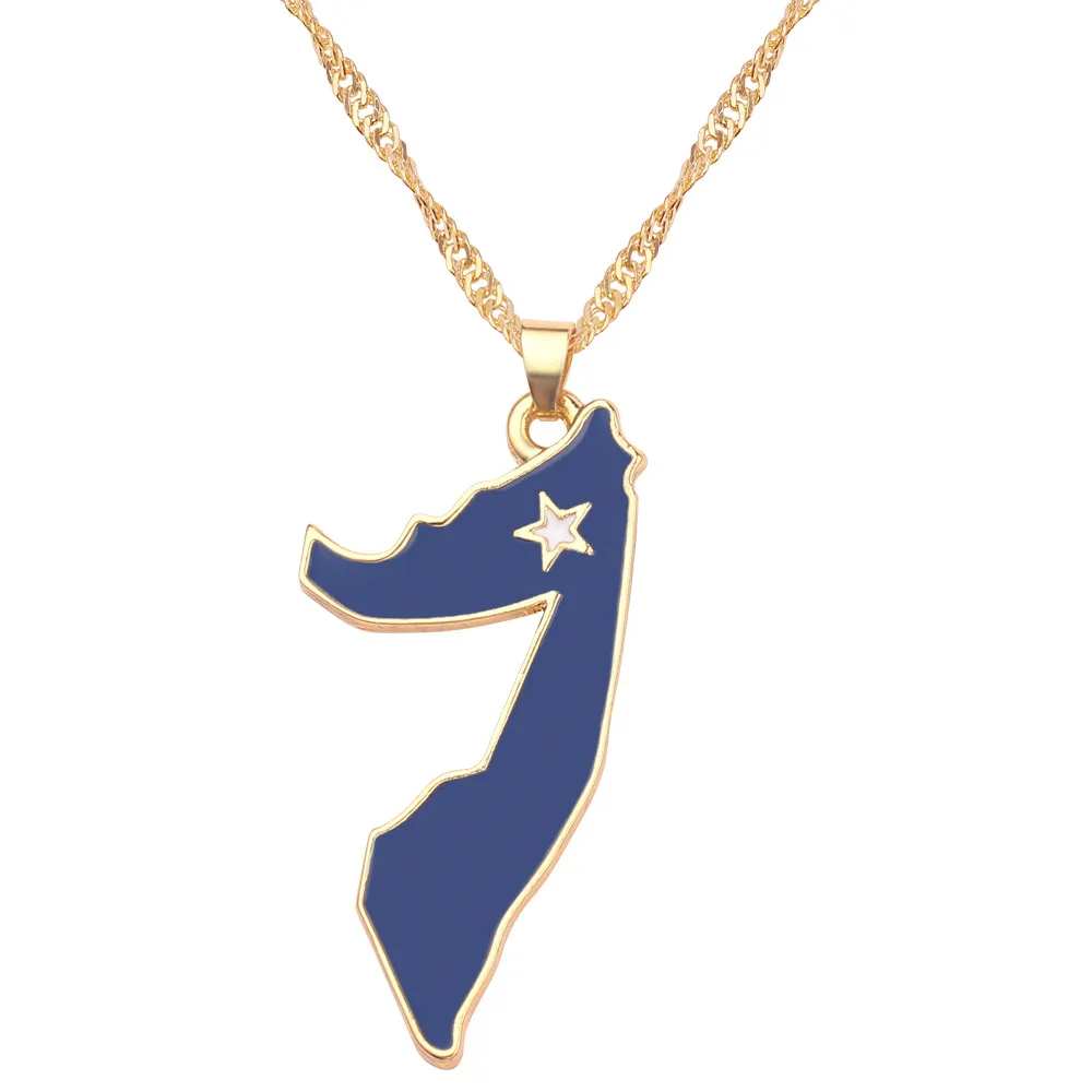 Somalia Map flag Pendants&ampNecklaces Gold Color Jewelry The Best Gifts For Women Men Fashion And Luxury | Украшения и