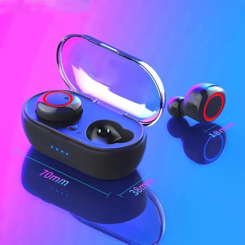New A2 TWS BT Wireless Bluetooth-compatible Headset Binaural Sports HiFi Stereo Earphone With Charging Box Micro USB Interface |