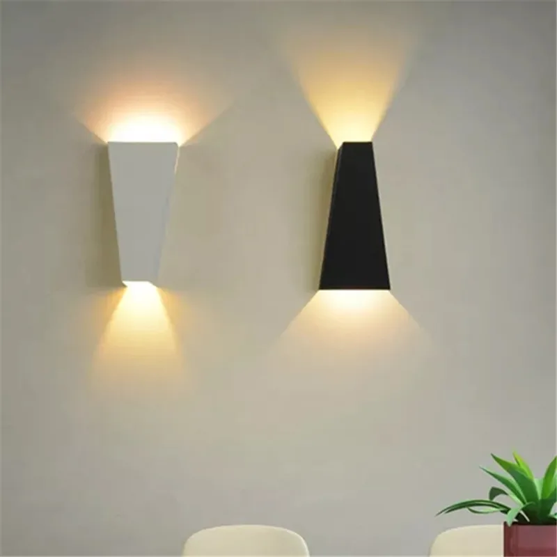 Geometry Design Indoor LED Wall Lamp 10W Bedside Bedroom Light Up Down AC85-265V | Lamps