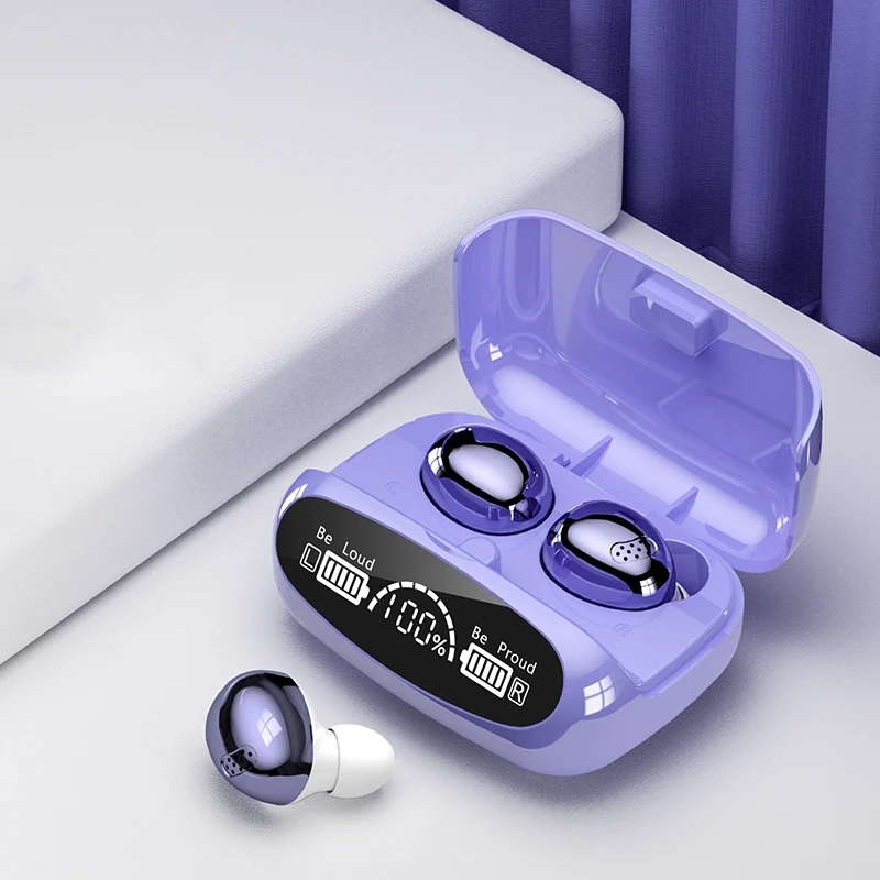 New Wireless Headphones Stereo Sport Touch Headset TWS Bluetooth V5.1 Earphones Women Earbuds with Microphone Power Bank 2000mAh |