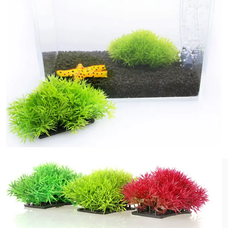 Plastic Artificial Water Weeds Ornament Plant Fish Tank Decorations &amp Ornaments Grass Aquarium Decor Landscape Acc | Дом и сад