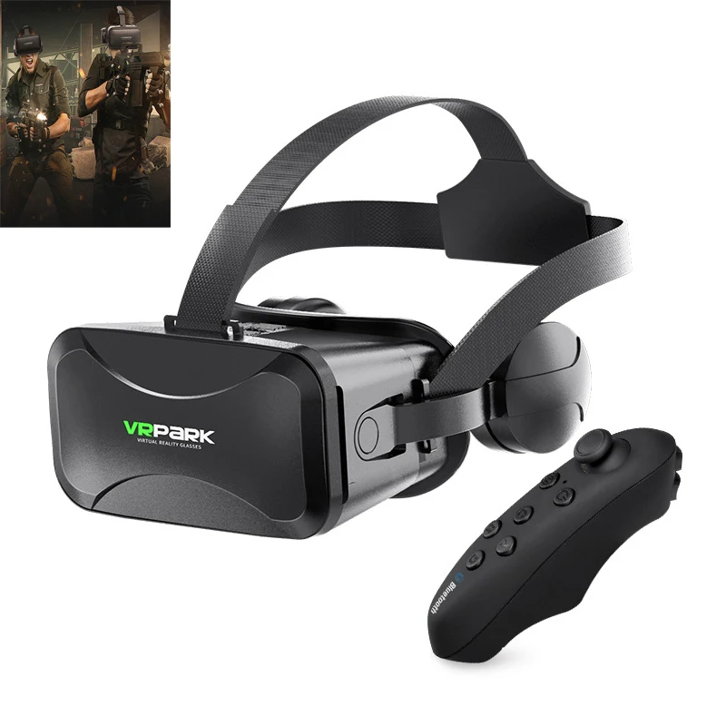VRPARK VR Виртуальная реальность glase с контроллером 3D гарнитура для iPhone Android Smartphone 4 5 6