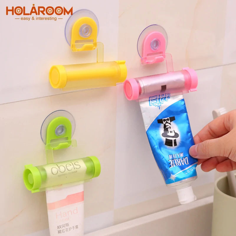 Holaroom творческой прокатки дозатор зубной пасты практичный Hangable лица моющего