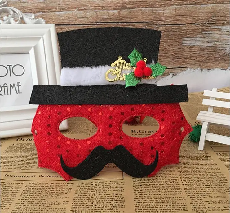 Christmas Supplies Santa Glasses Frame Ornaments Gift Decorations | Дом и сад