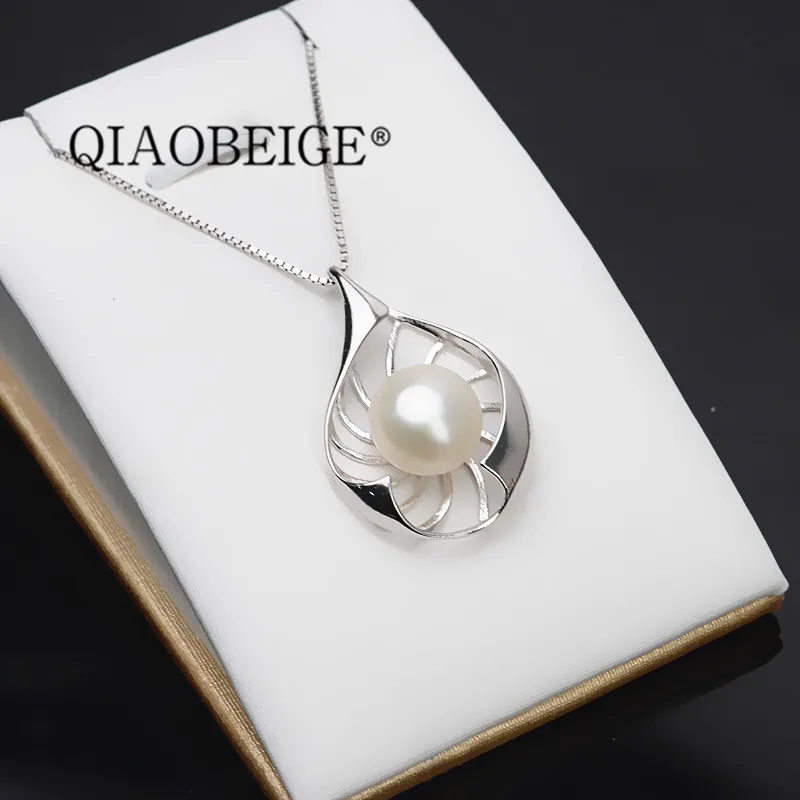 QIAOBEIGE сделай сам оптом простой серебряный 925 плоский жемчуг бисера украшения из