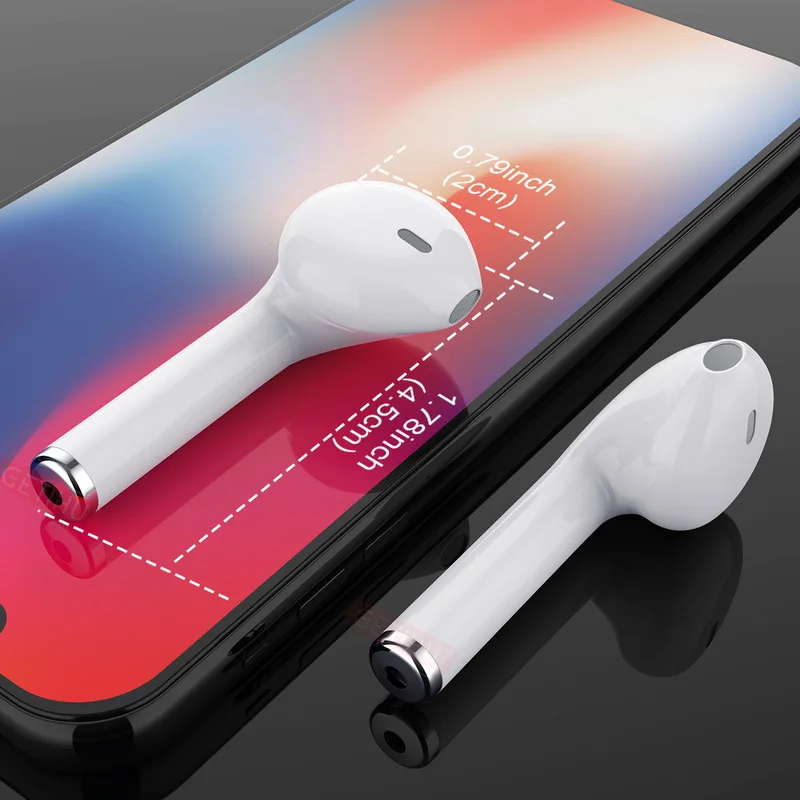 Бесплатная доставка i7s Близнецы беспроводные наушники Bluetooth V4.2 стерео гарнитура