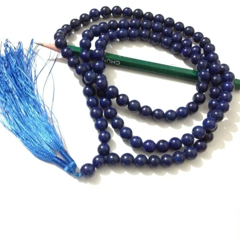 Free Shipping Tibetan Buddhist Lapis Lazuli Mala / Rosary 108 Beads #@ |
