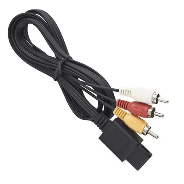 10 шт. заводской 1 8 м 6 футов AV TV RCA видео шнур кабель для игрового Куба/для SNES