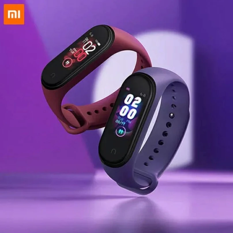 Оригинальный Xiaomi mi браслет 4 смарт 0 95 дюймов монитор сердечного ритма 5 АТМ водный
