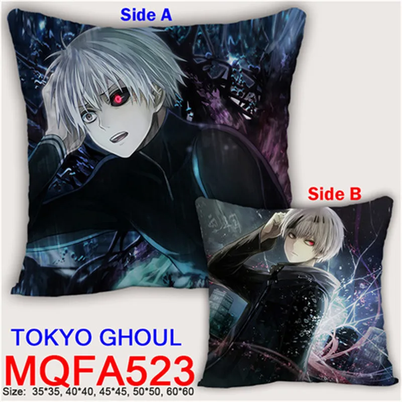 Amellor Подушка 45X45CM по индивидуальному заказу с надписью TOKYO GHOUL декоративные