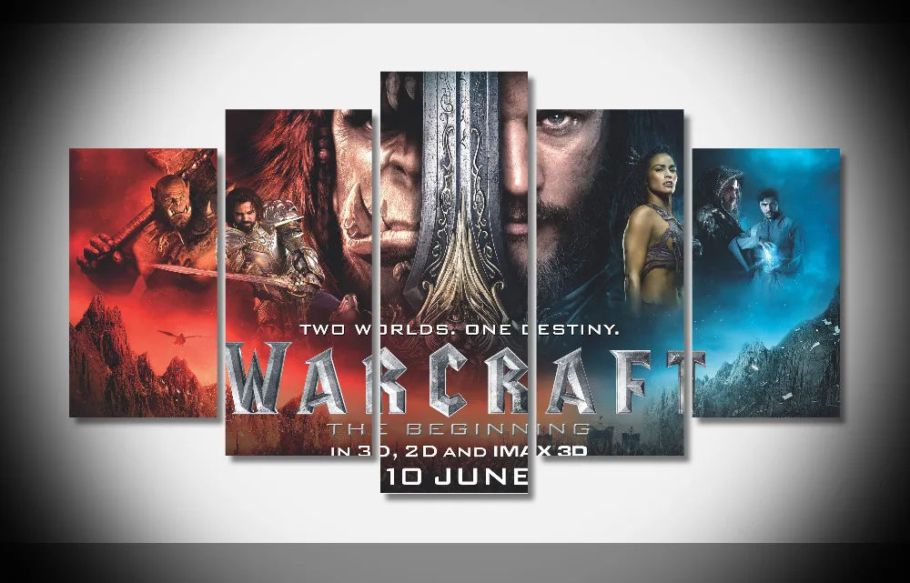 6886 Warcraft Poster poster Framed Gallery wrap art print home wall decor picture Already to hang digital wholesale | Дом и сад