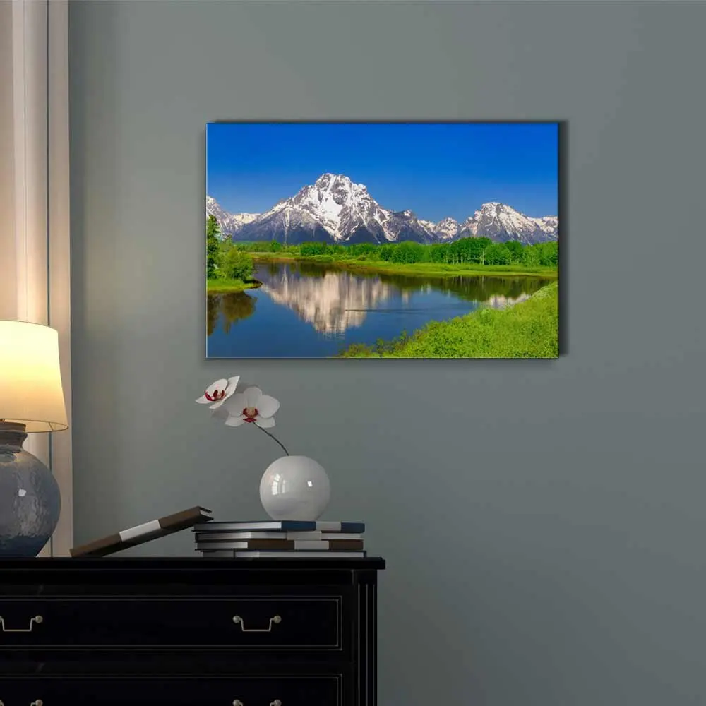 Картины с принтом домашний декор 1 шт. Oxbow Bend at Grand Teton Картина на холсте настенное