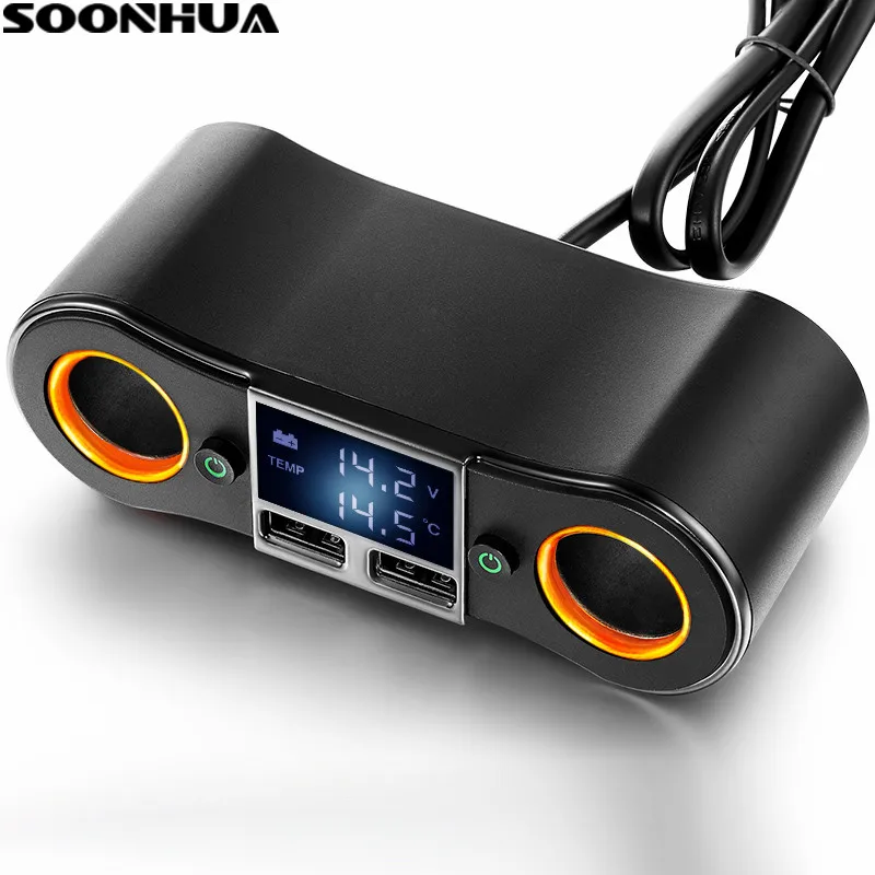 Автомобильное зарядное устройство с двумя USB портами 5 В 3 1 А|charging adapter|fast charging