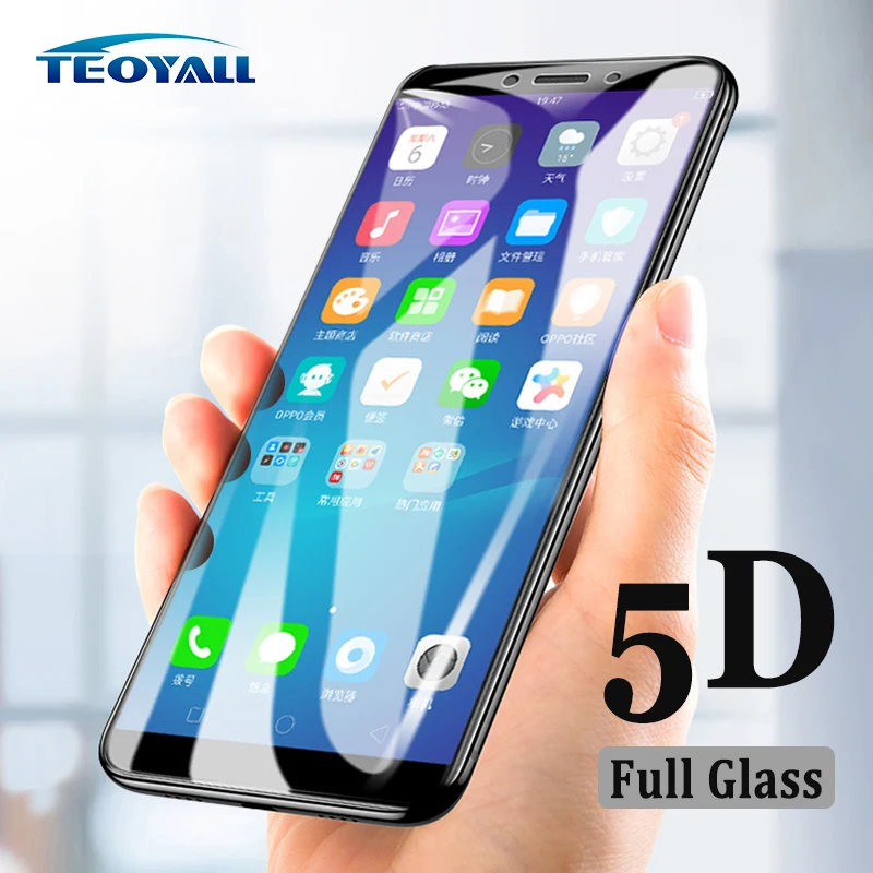 5D Стекло TeoYall для Oppo A83 A79 A77 A73 A71 A59, защитная пленка от взрыва и царапин на экране Oppo A83.
