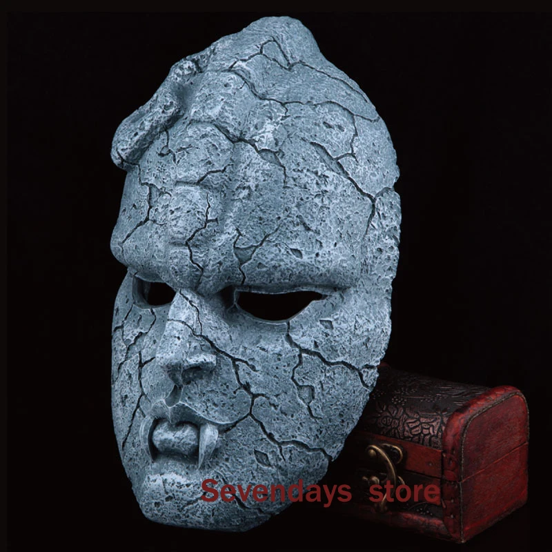 Stone Ghost Full Face Resin Mask Juvenile Comics JOJO Amazing Adventures Gargoyle Theme Masks Halloween Masquerade Party Props | Дом и сад