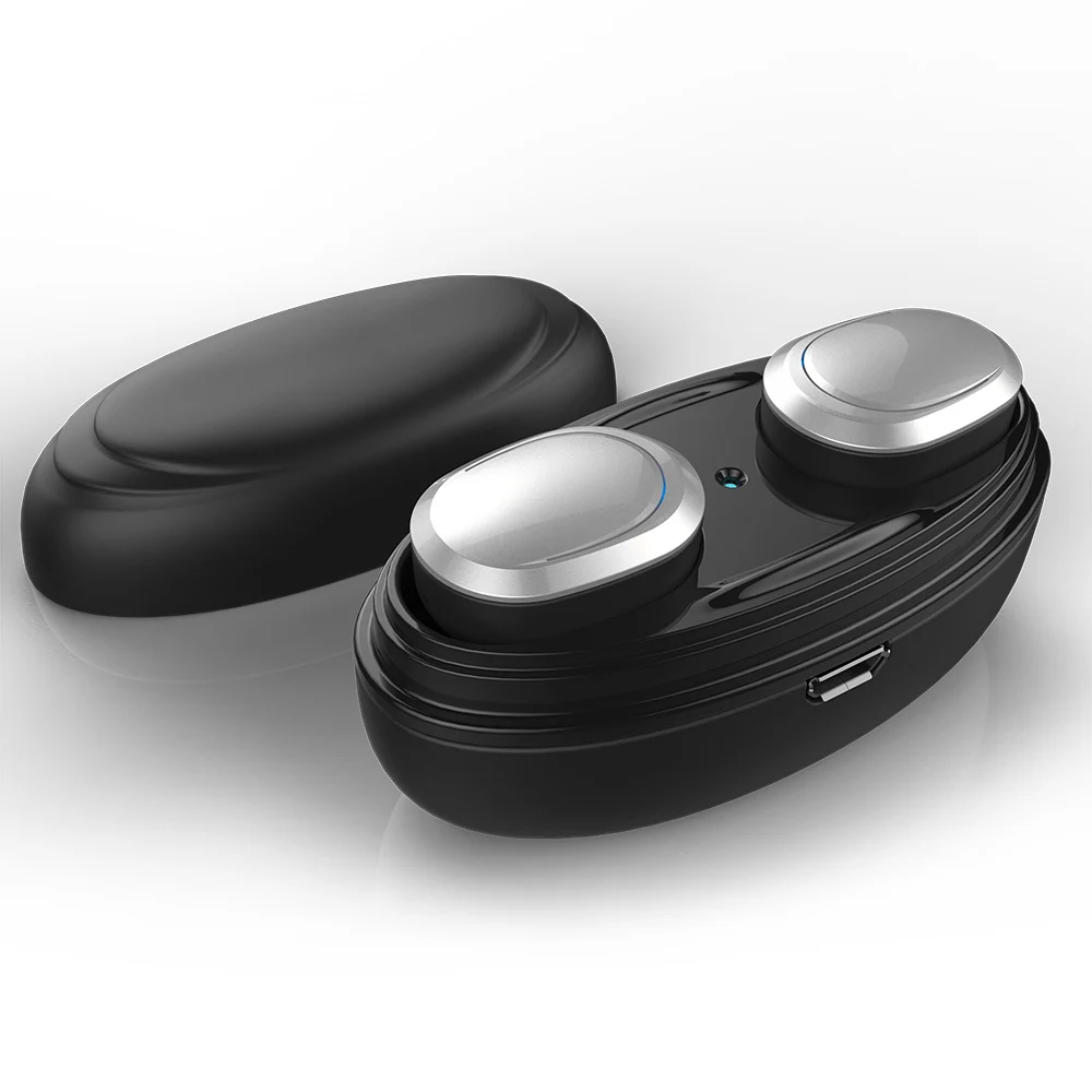 T12 Dual TWS Wireless Bluetooth 4.1 Headphones Mini BT Stereo Music Headsets CVC6.0 Sports Earphone w/ Microphone Charging Box |
