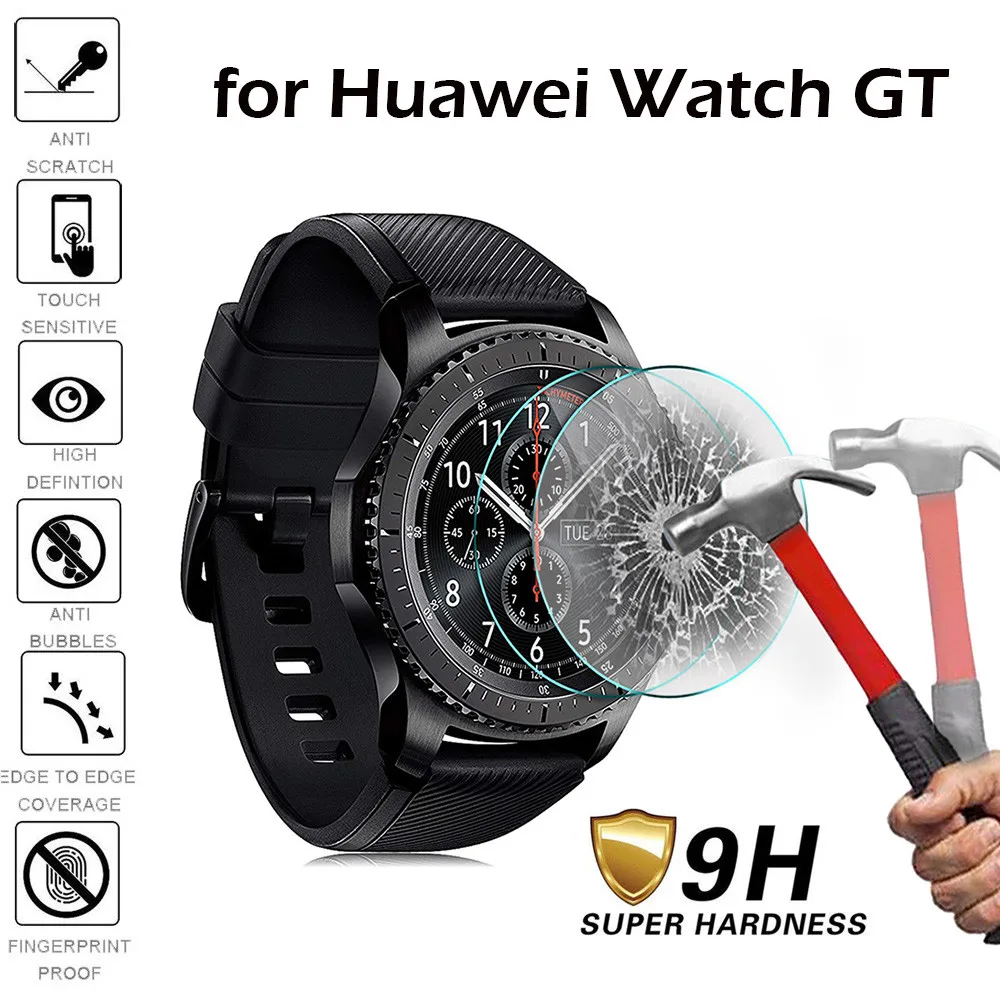 Твердость 9H HD прозрачное закаленное стекло Защита экрана для Huawei Watch GT носимые