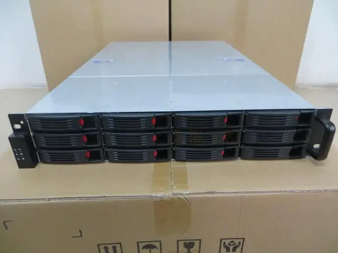 Чехол для компьютера 2U660mm 12 Disk с поддержкой горячей замены Xeon dual материнской