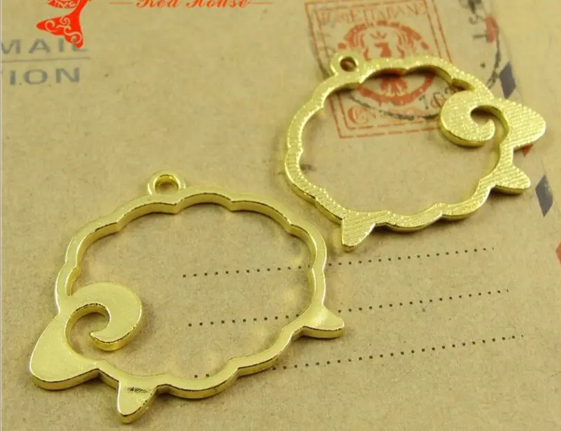 40pcs 28x26mm antique golden metal charm pendant A4173 | Украшения и аксессуары