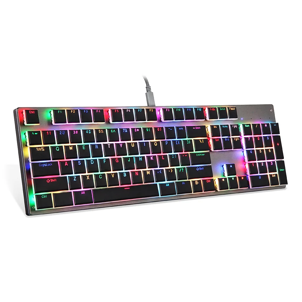 Новый Motospeed CK94 USB проводной RGB Подсветка игровой NKRO Super Slim Механические клавиатуры