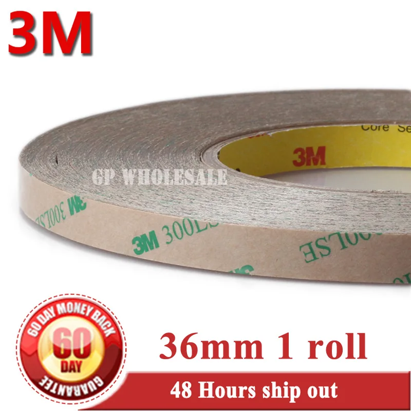 36mm width*55M 3M 9495LE 300LSE Clear PET Double Sided Adhesive Waterproof Tape for Phone LCD Frame Case | Канцтовары для офиса и