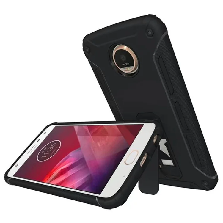Защитный чехол на весь корпус противоударный двойной тонкий для Motorola Moto Z2 Play