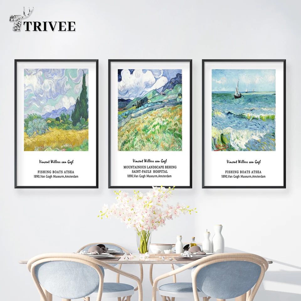 Modern Wall Art Canvas Painting Posters Fishing Boat Seascape Watercolor Prints Nordic Poster Pictures Bathroom Decor | Дом и сад