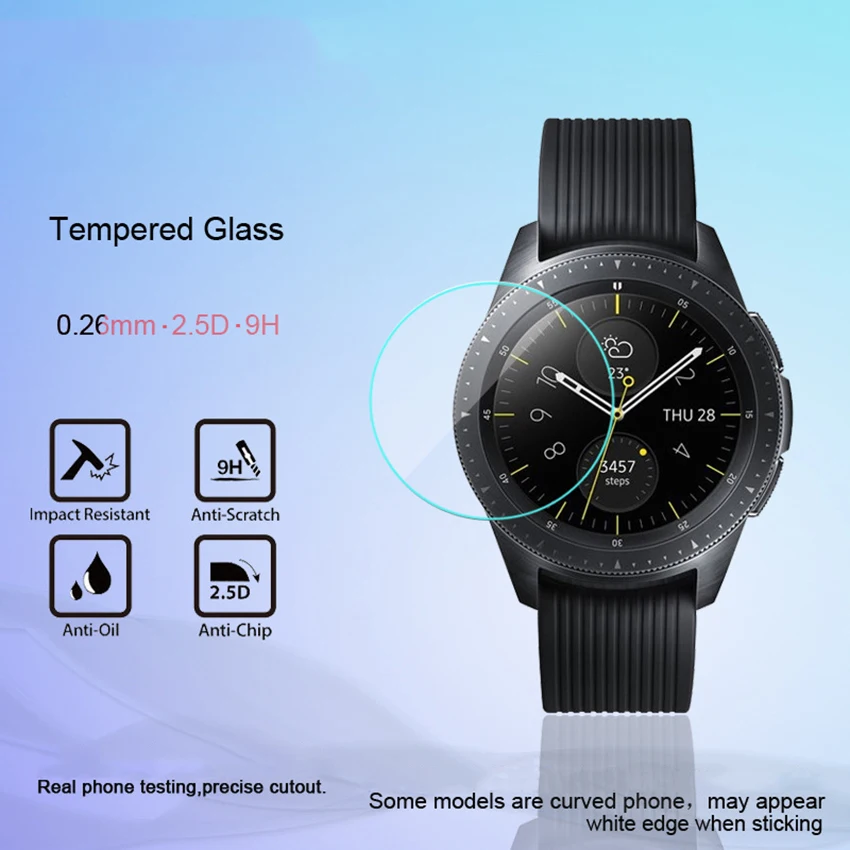 Закаленное стекло для Samsung Galaxy Watch 42 мм/46 мм защита экрана 9H 2.5D защитная пленка |