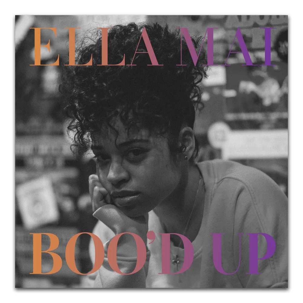 Z0129 Posters and Prints Booɽ Up Ella Mai Feat Plies Pop Music Album Cover Star Art Poster Canvas Painting Home Decor | Дом и сад