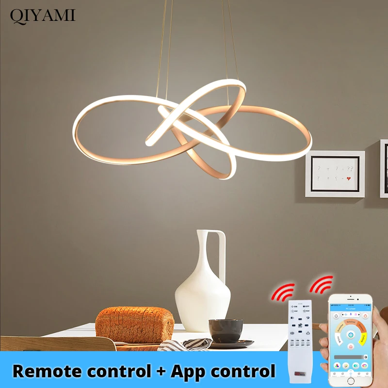 Creative modern LED pendant lights Kitchen Acrylic+Metal suspension hanging ceiling lamp for dinning room lamparas colgantes | Лампы и
