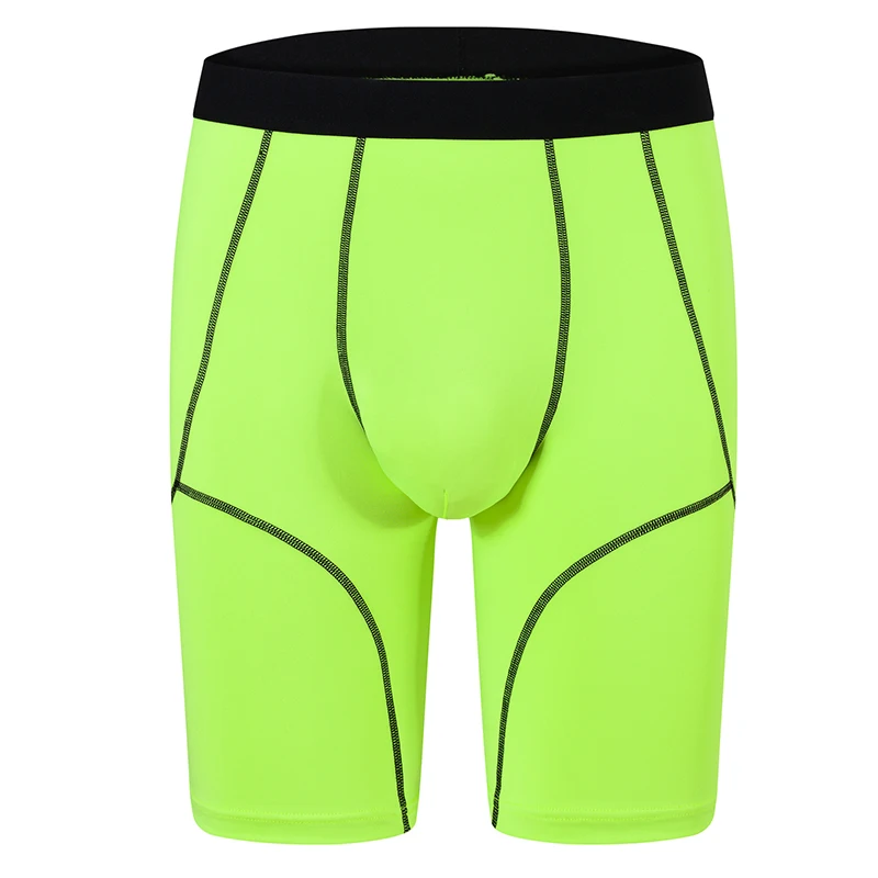 Мужские спортивные длинные леггинсы Boxershort удобные эластичные сексуальные