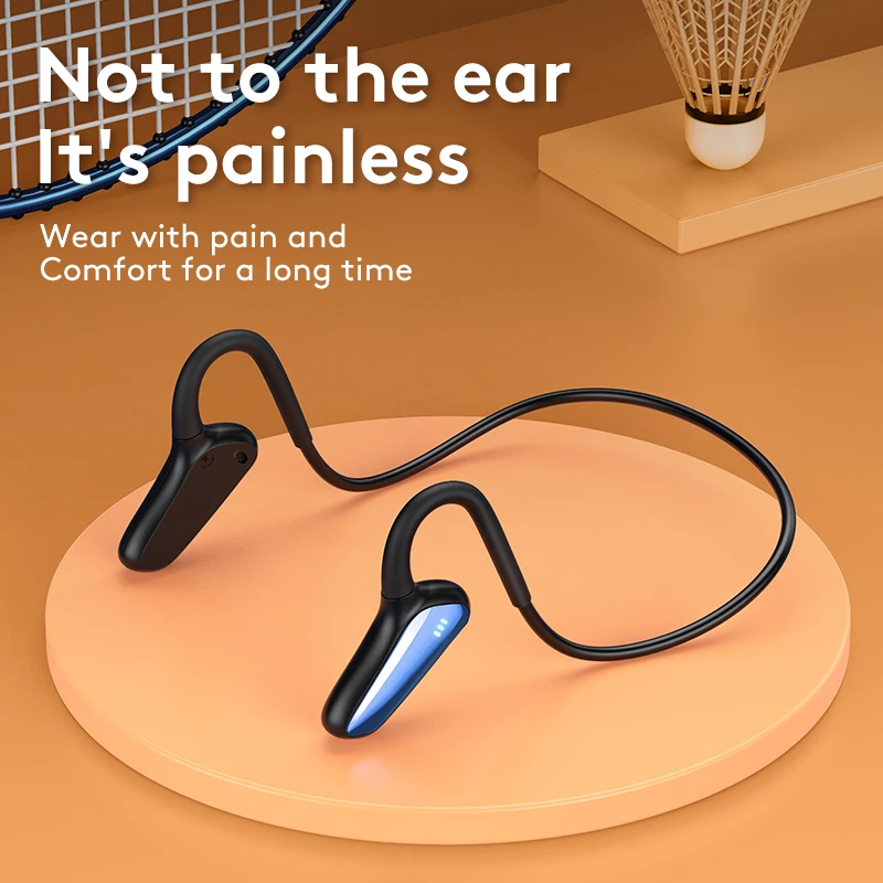 M-D8 Bone Conduction Headphones HIFI Stereo Concept Earphone For Running Wireless Sports Hands-free Headset With MIC | Электроника