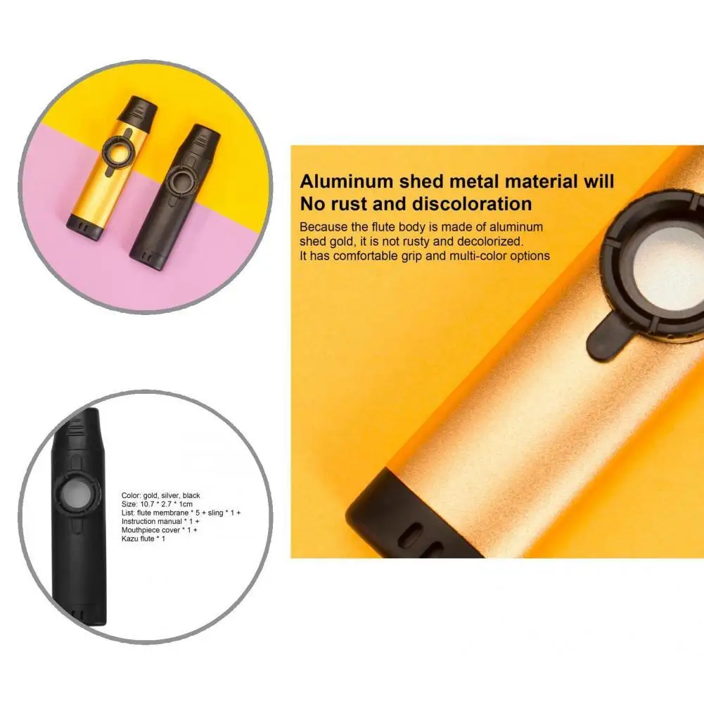 Маленький музыкальный инструмент Kazoo для аккомпанемента Каду любителей музыки |