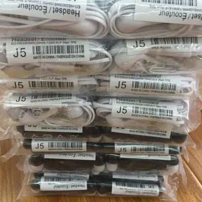 10 шт./лот J5 гарнитура в ухе бас стерео наушники с микро для Samsung Galaxy S3 S4 S5 S6 S7 S8 S9