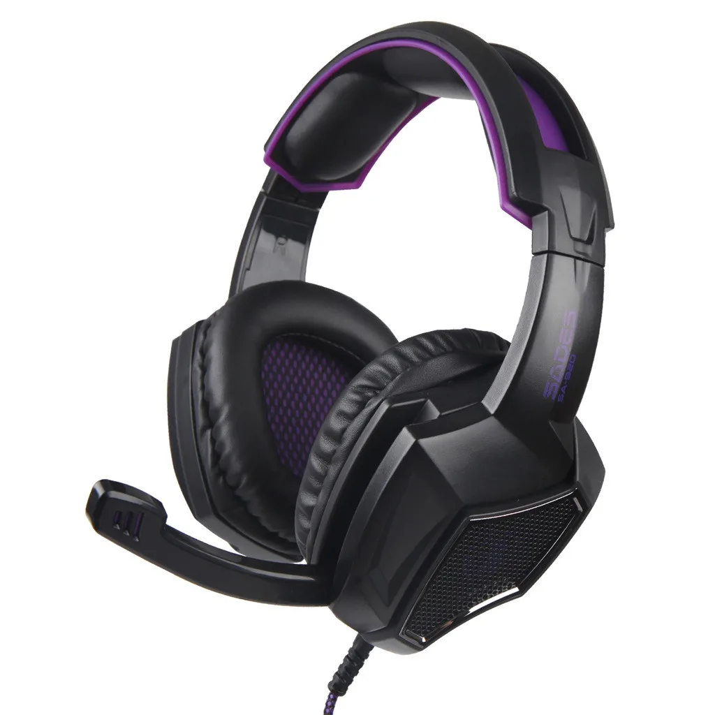 Игровые наушники SADES SA920 игровая стереогарнитура с микрофоном и повязкой на