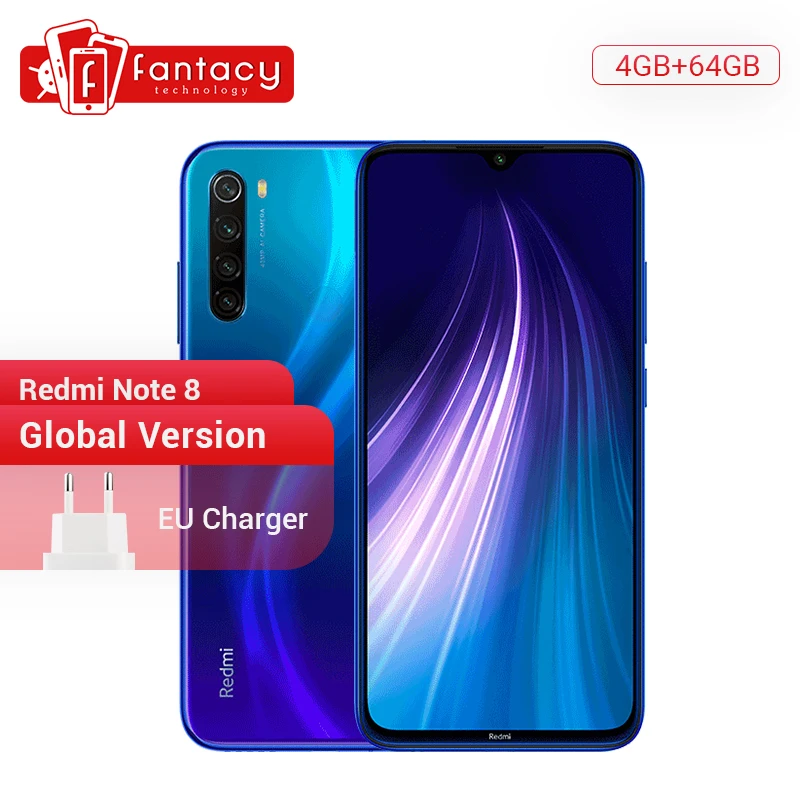 Xiaomi Redmi Note 8 смартфон с 5 5-дюймовым дисплеем восьмиядерным процессором Snapdragon 665 ОЗУ