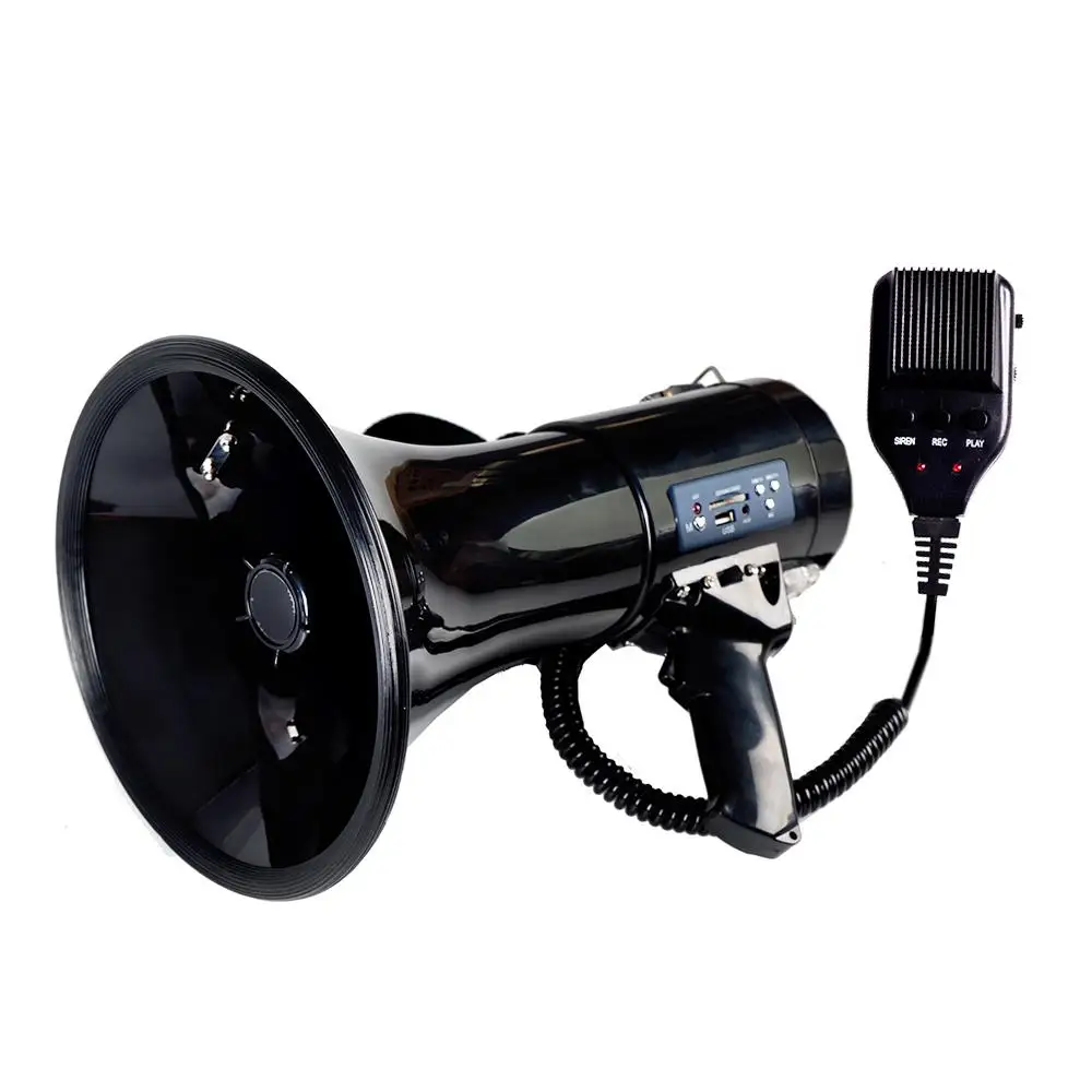 50 Вт мощность портативный громкоговоритель динамик Bullhorn голос и сирена