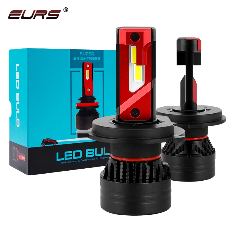 EURS 90W LED H7 Автомобильная светодиодная фара 9005 HB3 9006 HB4 9012 H4 H11 H1 Светодиодная лампа